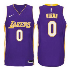 Camiseta Kyle Kuzma #0 Los Angeles Lakers Púrpura Statement Edition