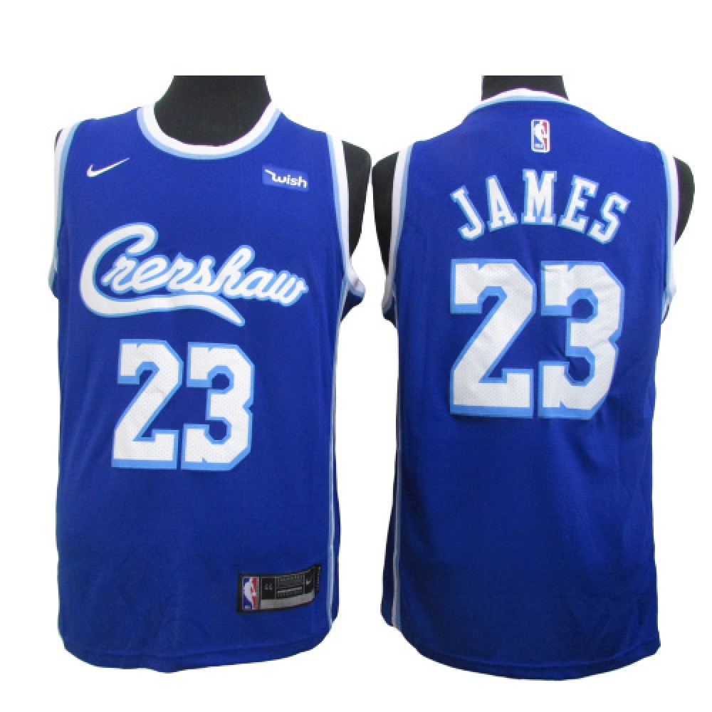 Camiseta LeBron James #23 Los Angeles Lakers Azul Joint Edition Camiseta LeBron James #23 Los Angeles Lakers Azul Joint Edition