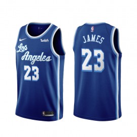 Camiseta LeBron James #23 Los Angeles Lakers Azul Latin Edition