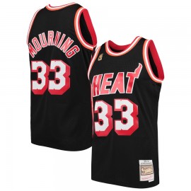 Camiseta Alonzo Mourning #33 Miami Heat Negro Classic Edition