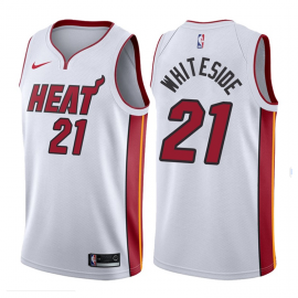 Camiseta Hassan Whiteside #21 Miami Heat Blanco Association Edition
