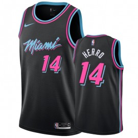 Camiseta Tyler Herro #14 Miami Heat Negro City Edition