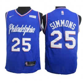 Camiseta Ben Simmons #25 Philadelphia 76ers 2020 Azul