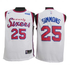 Camiseta Ben Simmons #25 Philadelphia 76ers 2020 Blanco
