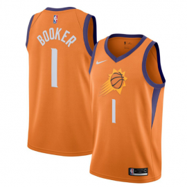 Camiseta Devin Booker #1 Phoenix Suns 2019/20 Naranja Statement Edition