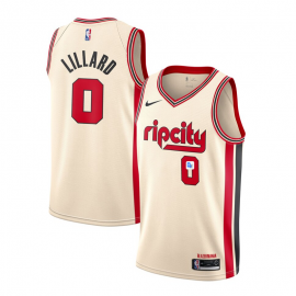 Camiseta Damian Lillard #0 Portland Trail Blazers 2019/20 Blanco City Edition