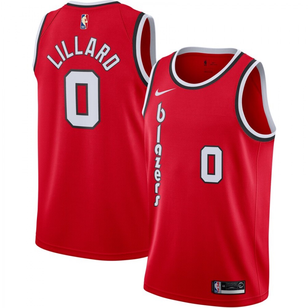 Camiseta Damian Lillard #0 Portland Trail Blazers 2019/20 Rojo Classic Edition Camiseta Damian Lillard #0 Portland Trail Blazers 2019/20 Rojo Classic Edition