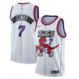 Camiseta Kyle Lowry #7 Toronto Raptors Blanco Classic Edition