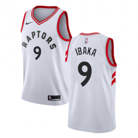 Camiseta Serge Ibaka #9 Toronto Raptors Blanco Association Edition