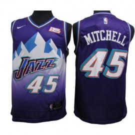 Camiseta Donovan Mitchell #45 Utah Jazz Purpura Classic Edition