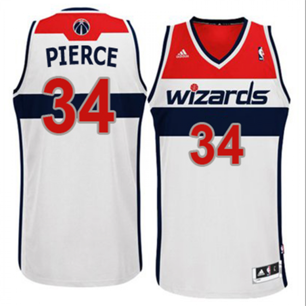 Camiseta Paul Pierce #34 Washington Wizards Blanco Camiseta Paul Pierce #34 Washington Wizards Blanco
