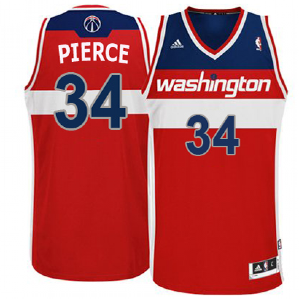 Camiseta Paul Pierce #34 Washington Wizards Rojo Camiseta Paul Pierce #34 Washington Wizards Rojo