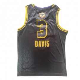 Camiseta Anthony Davis #3 Los Angeles Lakers 2020 Negro La Final Camiseta Anthony Davis #3 Los Angeles Lakers 2020 Negro La Final