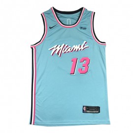 Camiseta Bam Adebayo #13 Miami Heat Azul City Edition