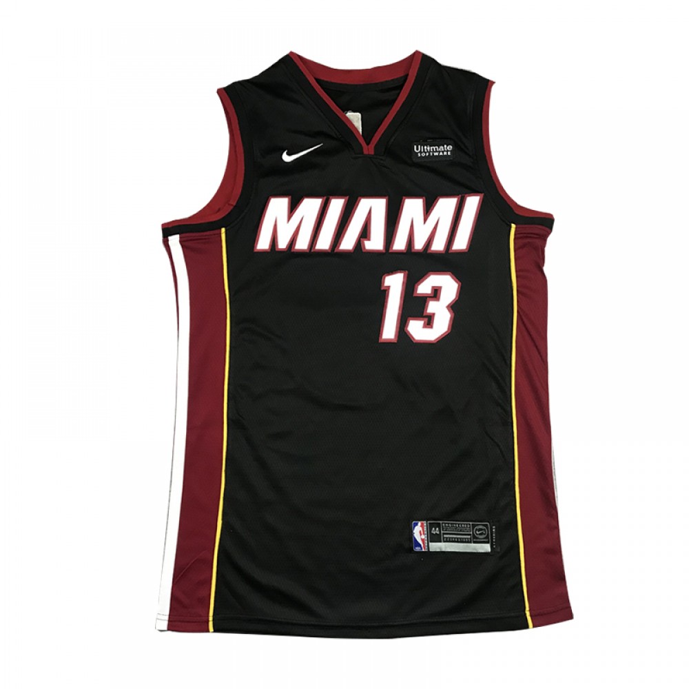 Camiseta Bam Adebayo #13 Miami Heat Negro