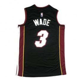 Camiseta Dwyane Wade #3 Miami Heat Negro Camiseta Dwyane Wade #3 Miami Heat Negro