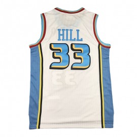 Camiseta Grant Hill #33 Detroit Pistons Blanco Retro Edition