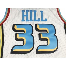 Camiseta Grant Hill #33 Detroit Pistons Blanco Retro Edition