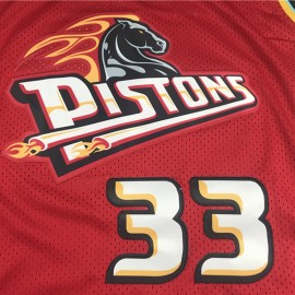 Camiseta Grant Hill #33 Detroit Pistons Rojo Retro Edition