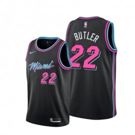 Camiseta Jimmy Butler #22 Miami Heat Negro City Edition
