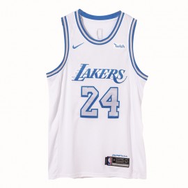 Camiseta Kobe Bryant #24 Los Angeles Lakers 2021 Blanco City Edition