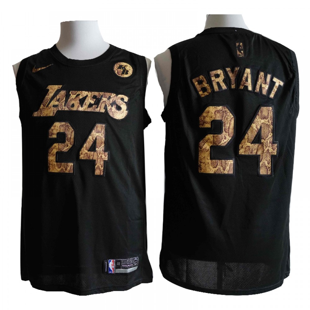 Camiseta Kobe Bryant #24 Los Angeles Lakers 2021 Negro Memorial Edition