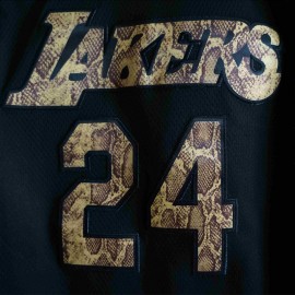 Camiseta Kobe Bryant #24 Los Angeles Lakers 2021 Negro Memorial Edition