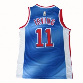 Camiseta Kyrie Irving #11 Brooklyn Nets 2021 Azul Retro ...