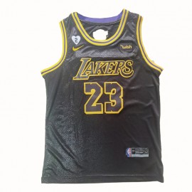 Camiseta LeBron James #23 Los Angeles Lakers 2020 Negro La Final