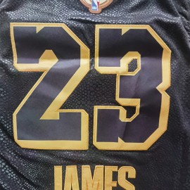 Camiseta LeBron James #23 Los Angeles Lakers 2020 Negro La Final