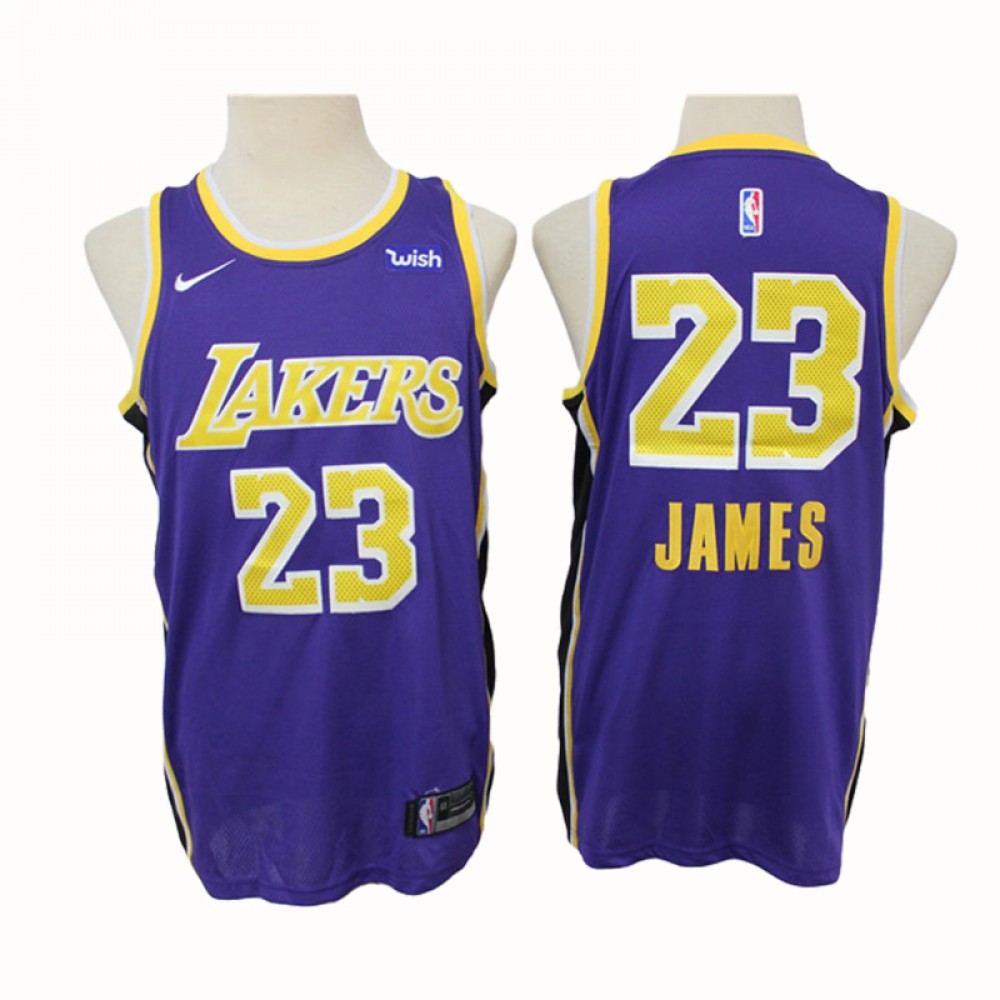 Camiseta LeBron James #23 Los Angeles Lakers 2020 Purpura Camiseta LeBron James #23 Los Angeles Lakers 2020 Purpura