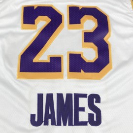 Camiseta LeBron James #23 Los Angeles Lakers 2021 Blanco