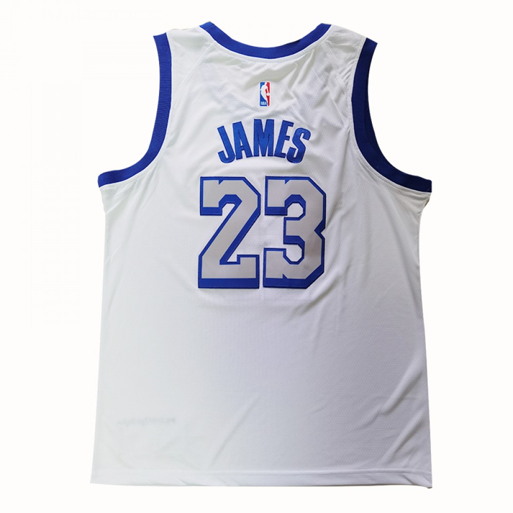 Camiseta LeBron James #23 Los Angeles Lakers 2021 Blanco City