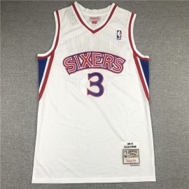 Camiseta Allen Iverson #3 Philadelphia 76ers 1996/97 Blanco