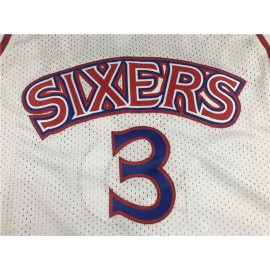 Camiseta Allen Iverson #3 Philadelphia 76ers 1996/97 Blanco Camiseta Allen Iverson #3 Philadelphia 76ers 1996/97 Blanco