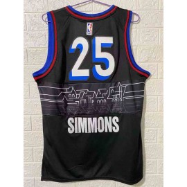 Camiseta Ben Simmons #25 Philadelphia 76ers 2020/21 Negro City Edition Camiseta Ben Simmons #25 Philadelphia 76ers 2020/21 Negro City Edition