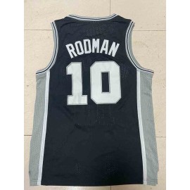 Camiseta Dennis Rodman #10 San Antonio Spurs 1993/94 Negro Classic Edition Camiseta Dennis Rodman #10 San Antonio Spurs 1993/94 Negro Classic Edition