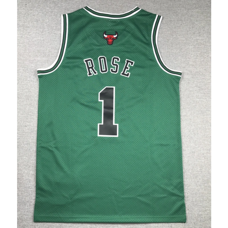 Camiseta Derrick Rose #1 Chicago Bulls Verde Camiseta Derrick Rose #1 Chicago Bulls Verde