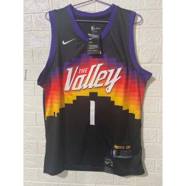 Camiseta Devin Booker #1 Phoenix Suns 2020/21 Negro City Edition