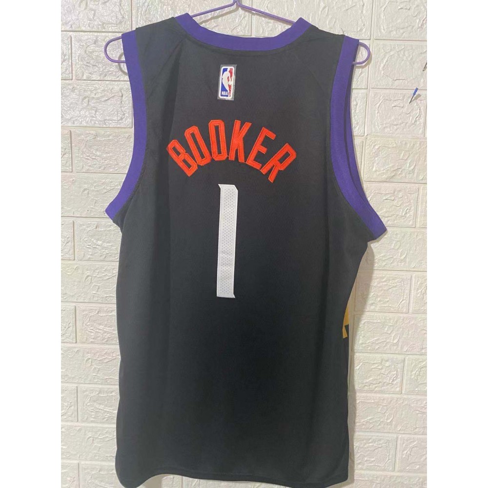 Maillot NBA Fanatics Phoenix Suns Devin Booker – Noir, Taille Jeunesse XL, Sans Manches