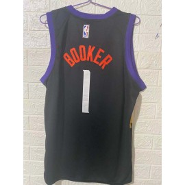 Camiseta Devin Booker #1 Phoenix Suns 2020/21 Negro City Edition