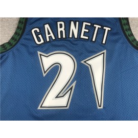 Camiseta Kevin Garnett #21 Minnesota Timberwolves 2003/04 Azul Classic Camiseta Kevin Garnett #21 Minnesota Timberwolves 2003/04 Azul Classic