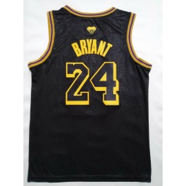 Camiseta Kobe Bryant #24 Los Angeles Lakers Negro Memorial