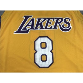 Camiseta Kobe Bryant #8 Los Angeles Lakers Amarillo La Final Camiseta Kobe Bryant #8 Los Angeles Lakers Amarillo La Final