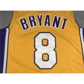 Camiseta Kobe Bryant #8 Los Angeles Lakers Amarillo La Final Camiseta Kobe Bryant #8 Los Angeles Lakers Amarillo La Final