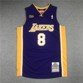 Camiseta Kobe Bryant #8 Los Angeles Lakers Púrpura La Final