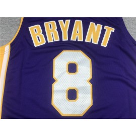 Camiseta Kobe Bryant #8 Los Angeles Lakers Púrpura La Final