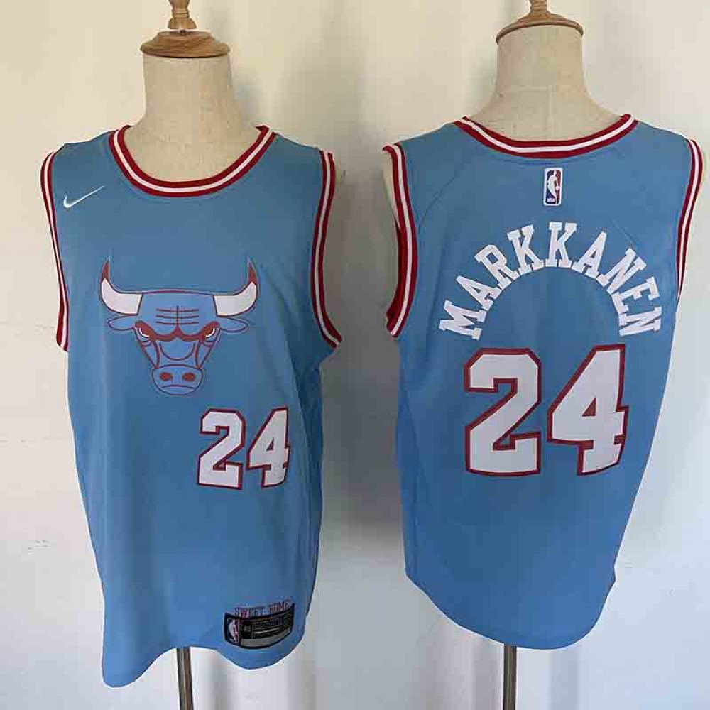 Camiseta Lauri Markkanen #24 Chicago Bulls 2019/20 Azul City Edition Camiseta Lauri Markkanen #24 Chicago Bulls 2019/20 Azul City Edition