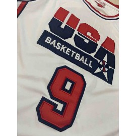 Camiseta Michael Jordan #9 USA 1992 Dream Team Blanco Camiseta Michael Jordan #9 USA 1992 Dream Team Blanco