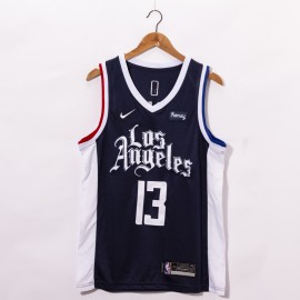 Camiseta Paul George #13 Los Angeles Clippers 2021 Negro City Edition Camiseta Paul George #13 Los Angeles Clippers 2021 Negro City Edition